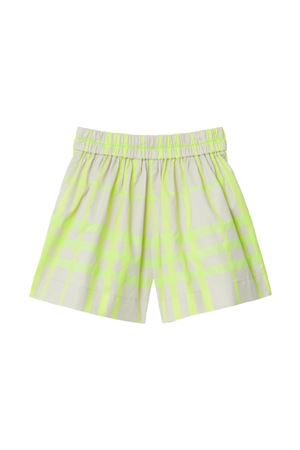 shorts in cotone beige BURBERRY KIDS | 8078416B8263